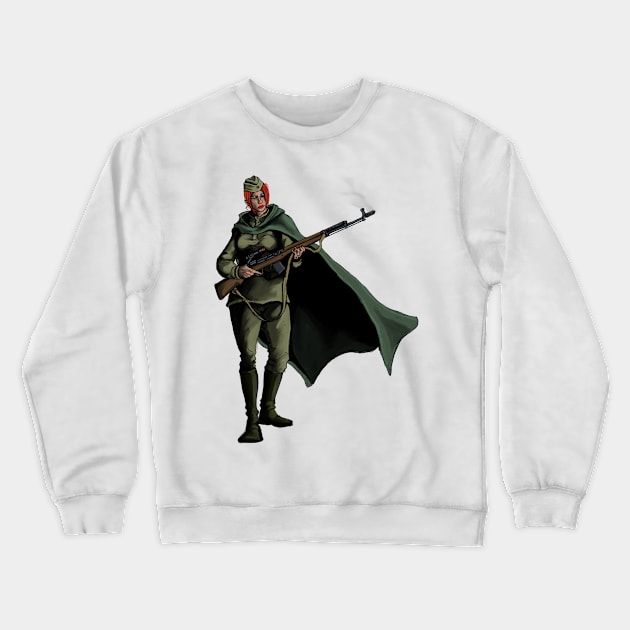 Red Army Sniper Crewneck Sweatshirt by heinavaara